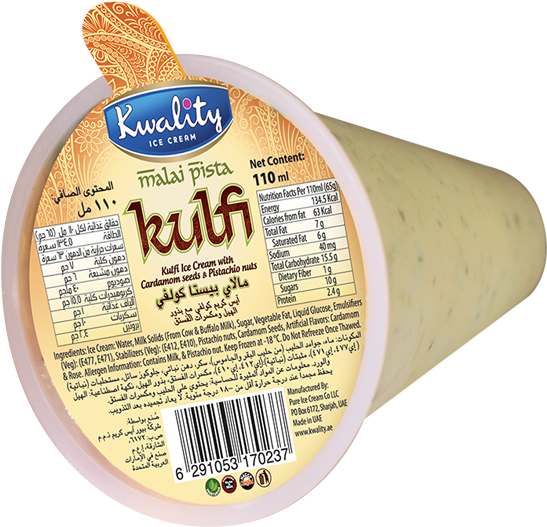 Malai Pista Kulfi Cone - Kwality Ice Cream Kulfi (800x800), Png Download