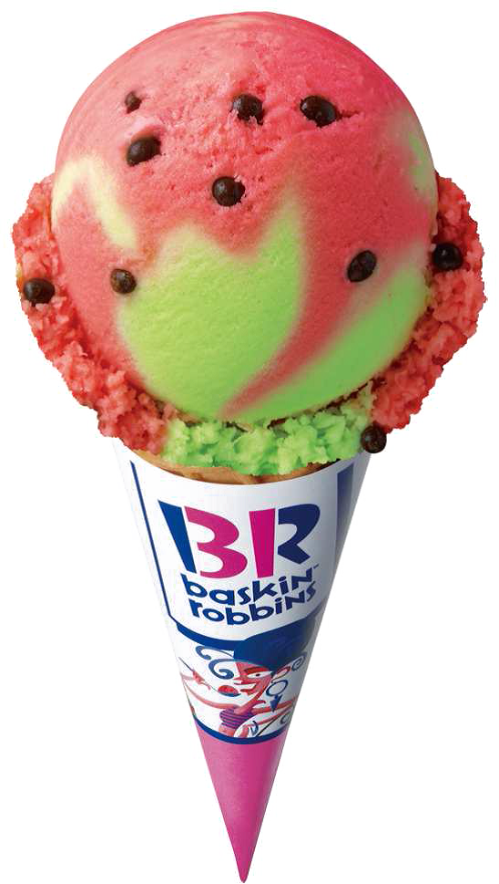 Japanese Ice Cream Png Transparent Hd Photo - Watermelon Ice Cream Cone (530x937), Png Download