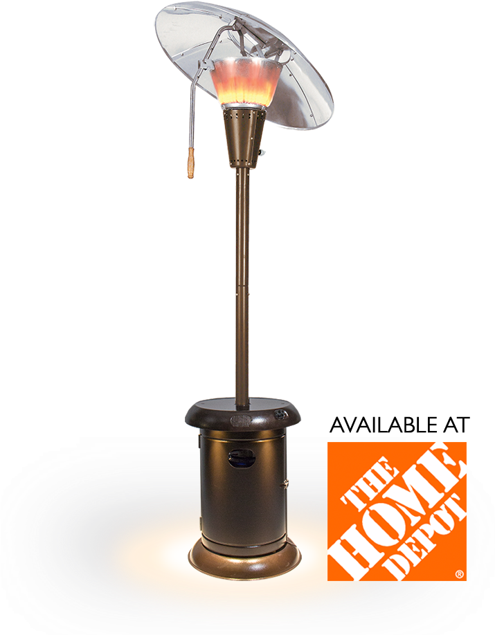Mirage Heat Focus Patio Heater With Speakers Light - Home Depot (1000x1000), Png Download