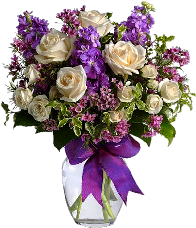 Bouquet Flowers Of Sticker - Enchanted Cottage Teleflora (461x500), Png Download