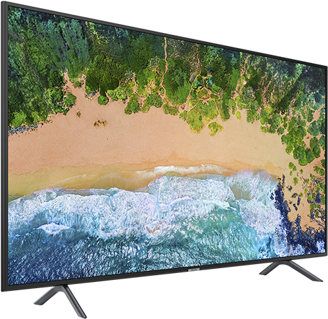 Samsung 55" Led 4k Uhd Smart Television - Ua65nu7100 (519x804), Png Download