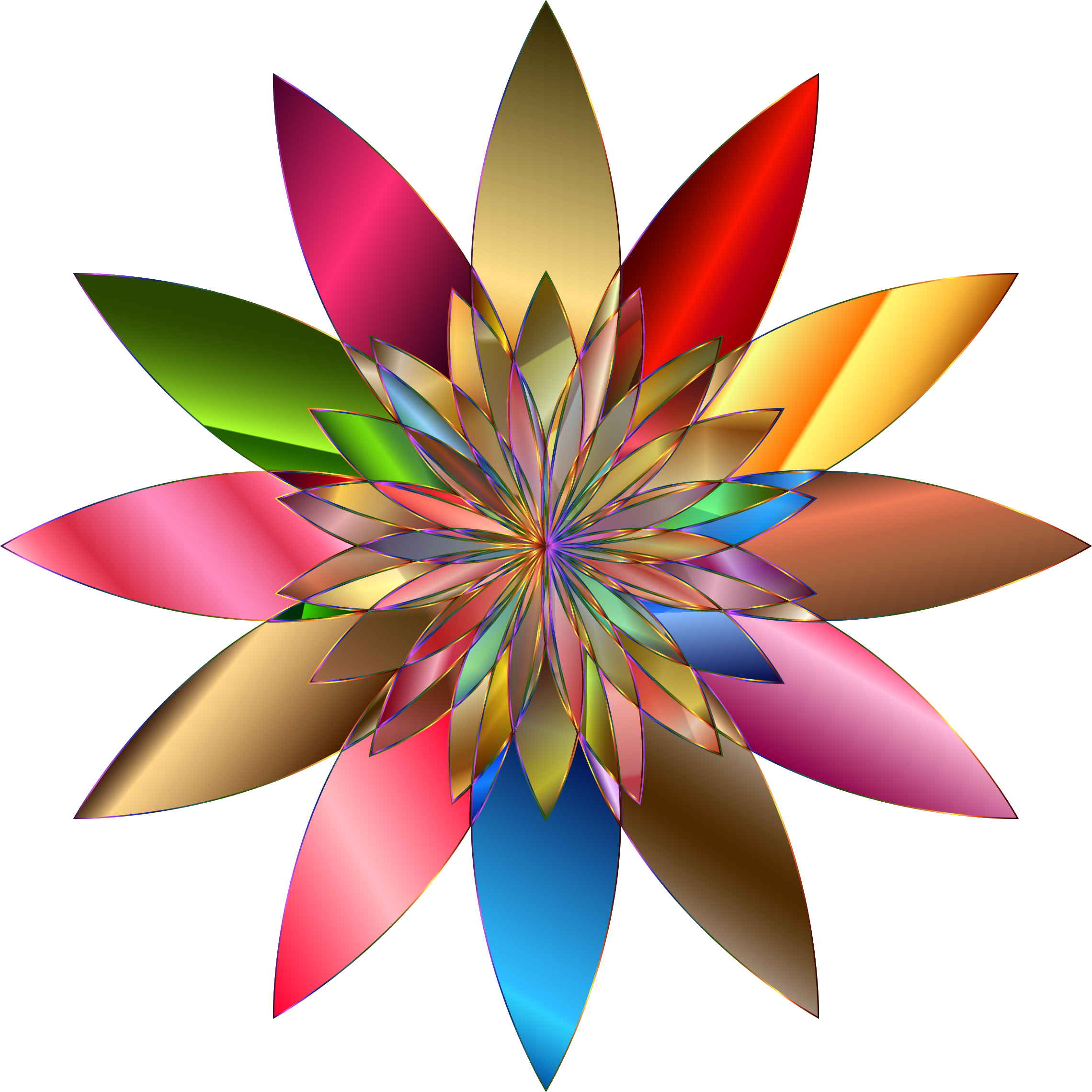 This Free Icons Png Design Of Chromatic Flower 2 No (2280x2280), Png Download