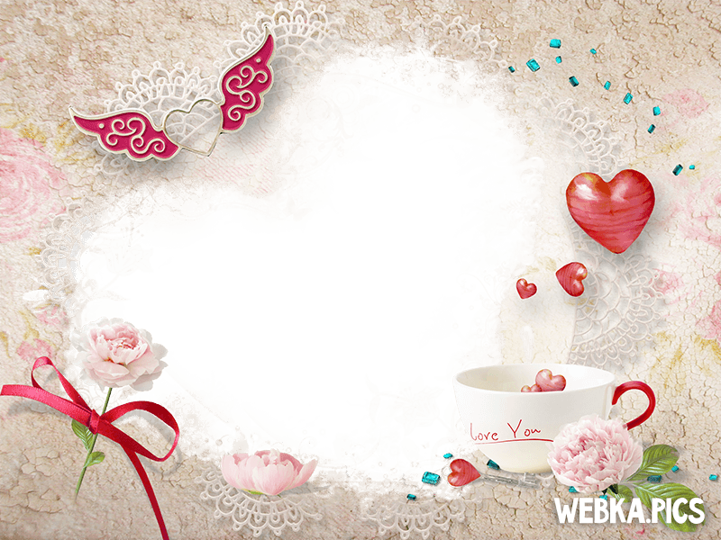 Wallpaper Frame Love - Png Photo Frame Love (800x600), Png Download
