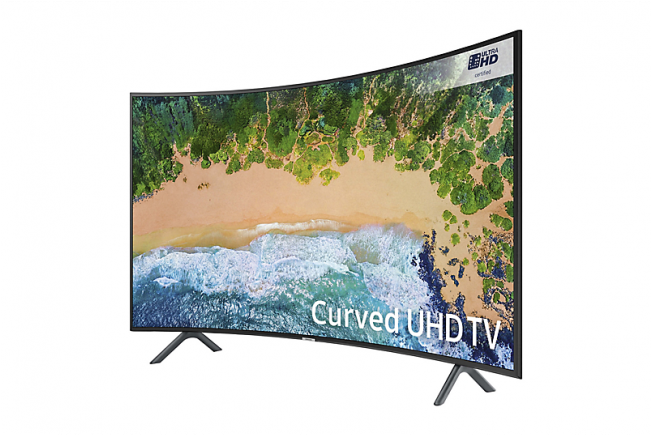 Front Black Image - Samsung Ue55nu7300 (650x650), Png Download