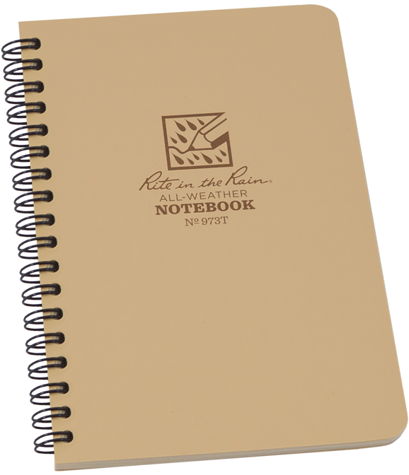 Spiral Notebooks Png Clipart Freeuse - Rite In The Rain 935t All Weather Memo Book,universal,3 (700x700), Png Download