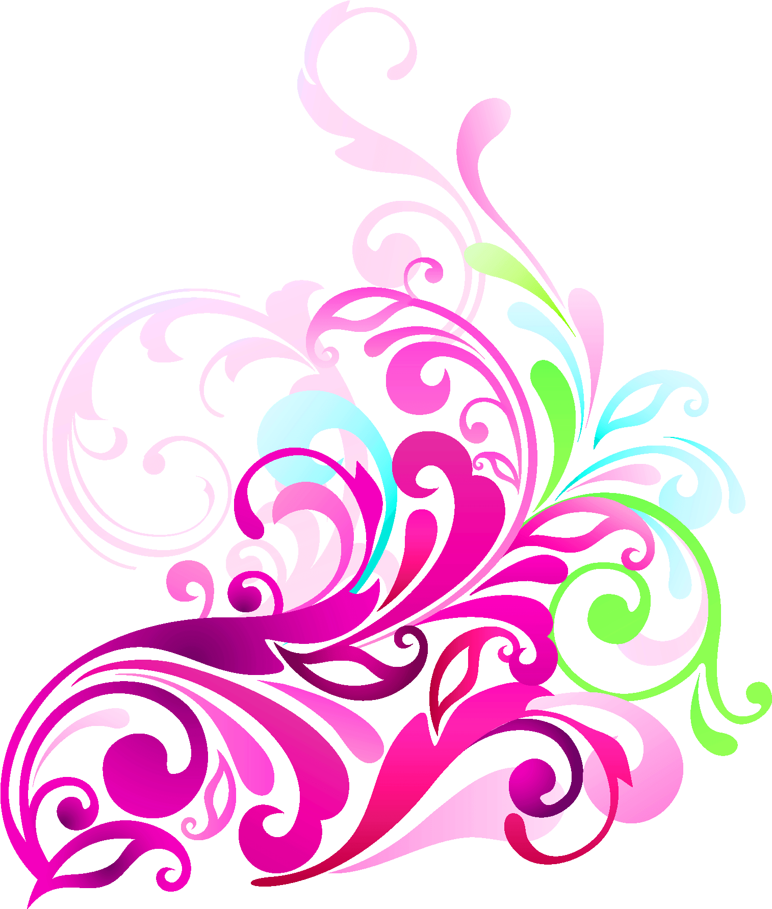 Modern Floral Clipart 2 By Jacob - Modern Clipart Png (1611x1894), Png Download