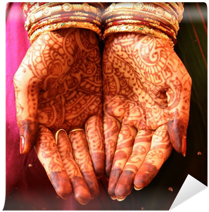 Henna Hands And Bangles - Henna Hands And Bangles Indian Wedding Journal (400x400), Png Download