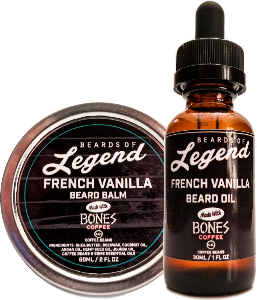 French Vanilla Beard Balm And Oil Combo - Beard (897x1047), Png Download