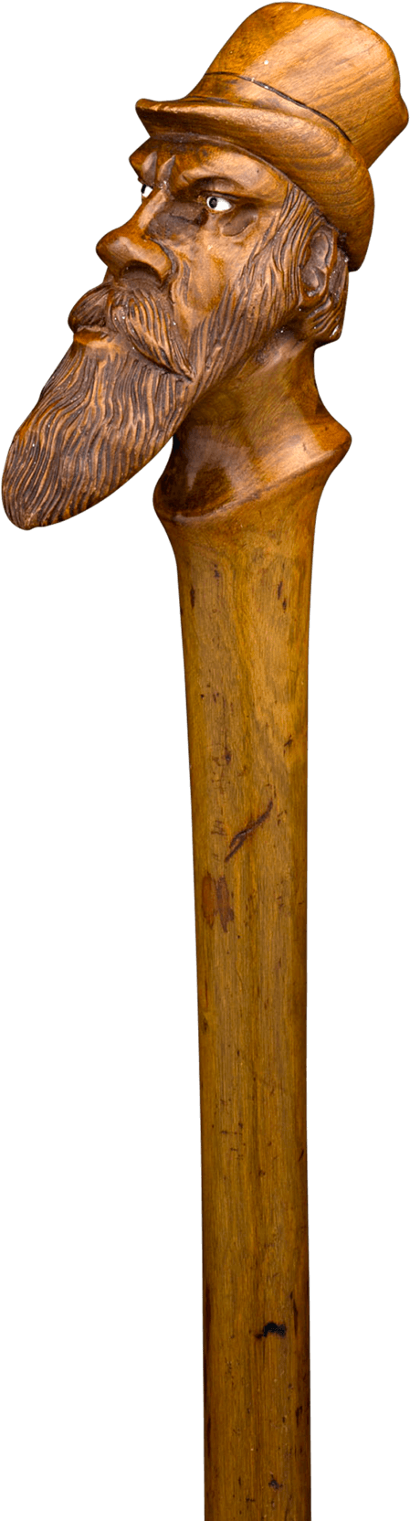 Bearded Man Folk Art Cane - Soy Ice Cream (1750x1750), Png Download