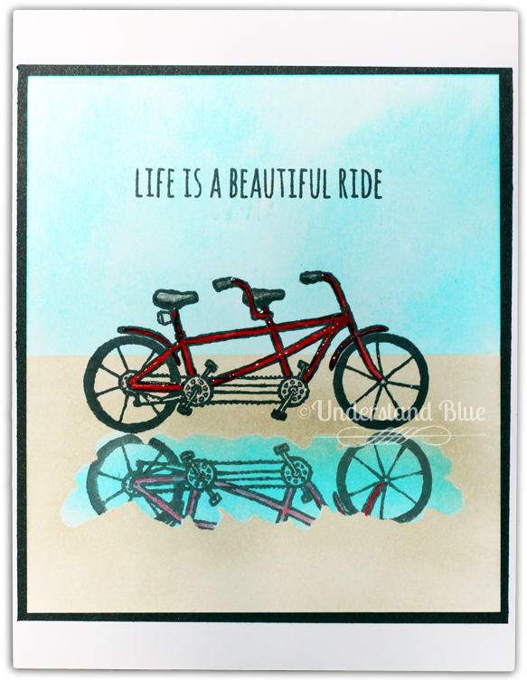 Mirror Image Stamping By Understand Blue - Cardmaking (650x827), Png Download