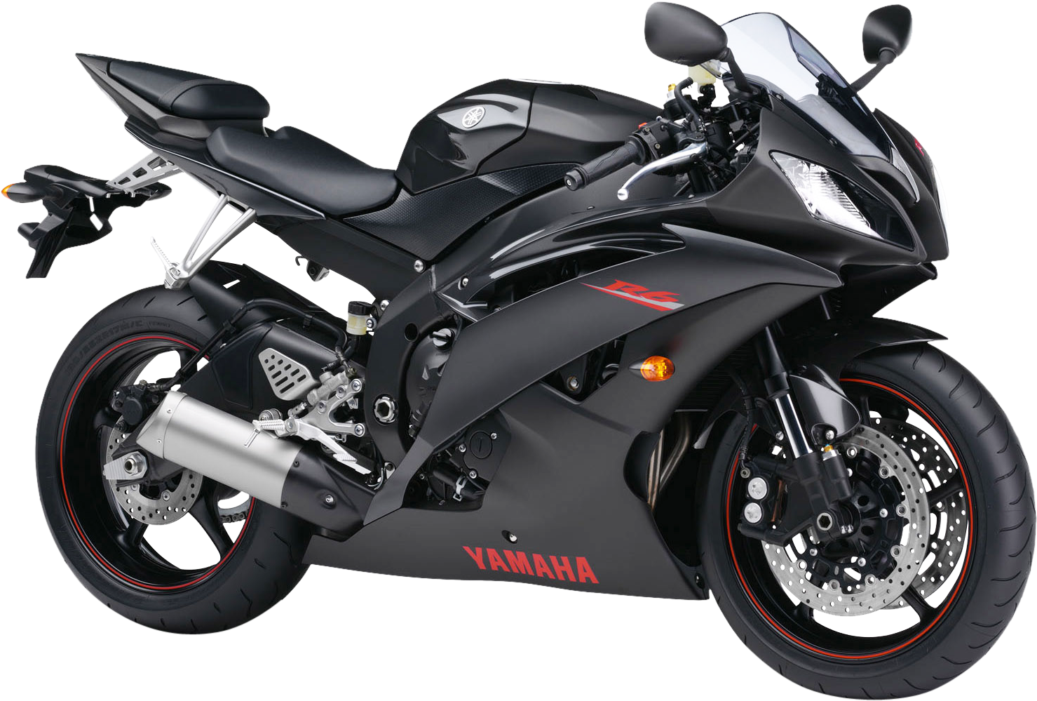Free Bicycle Png - 2017 Yamaha R6 Black (1536x1080), Png Download