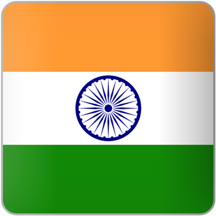 Free Icons Png - India Flag Icon Square (640x480), Png Download
