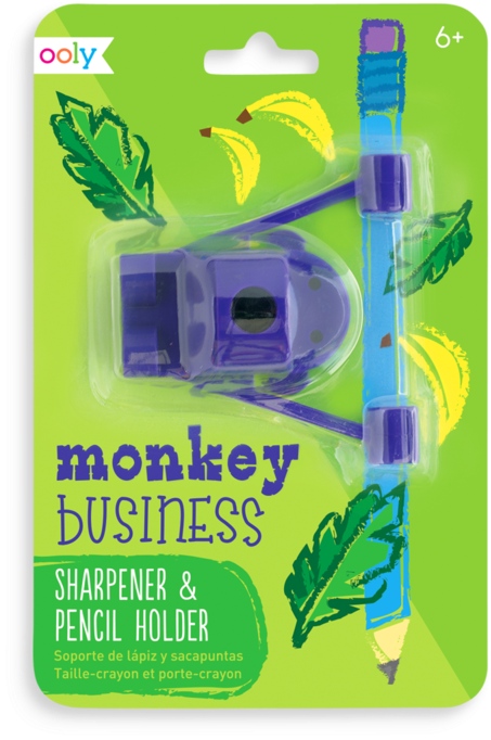 Monkey Business Sharpener And Pencil Holder - Monkey Business Sharpener Pencil Holder (800x800), Png Download