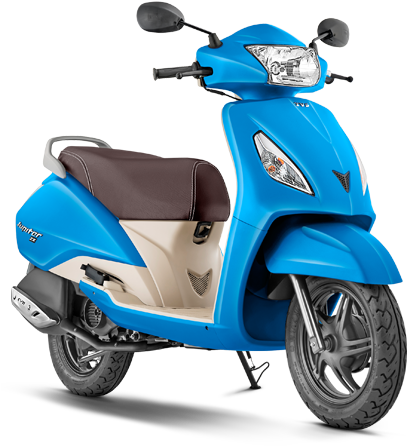Also The Edge Has A Reserve Fuel Capacity Of - Tvs Jupiter Blue Price (422x457), Png Download
