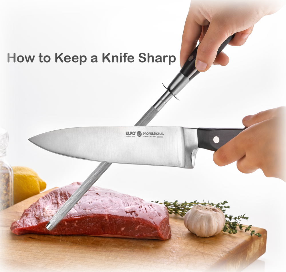 1elko Chefs Knife & Sharpener - Ring Knutstorp (1000x951), Png Download