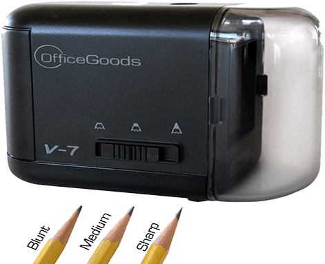 Low Angle Electric Pencil Sharpener (500x400), Png Download