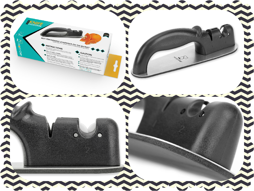 Knife Sharpener From Priority Chef Is A Great Addition - Priority Chef Knife Sharpener, 2 Stage Manual Sharpener (1024x768), Png Download