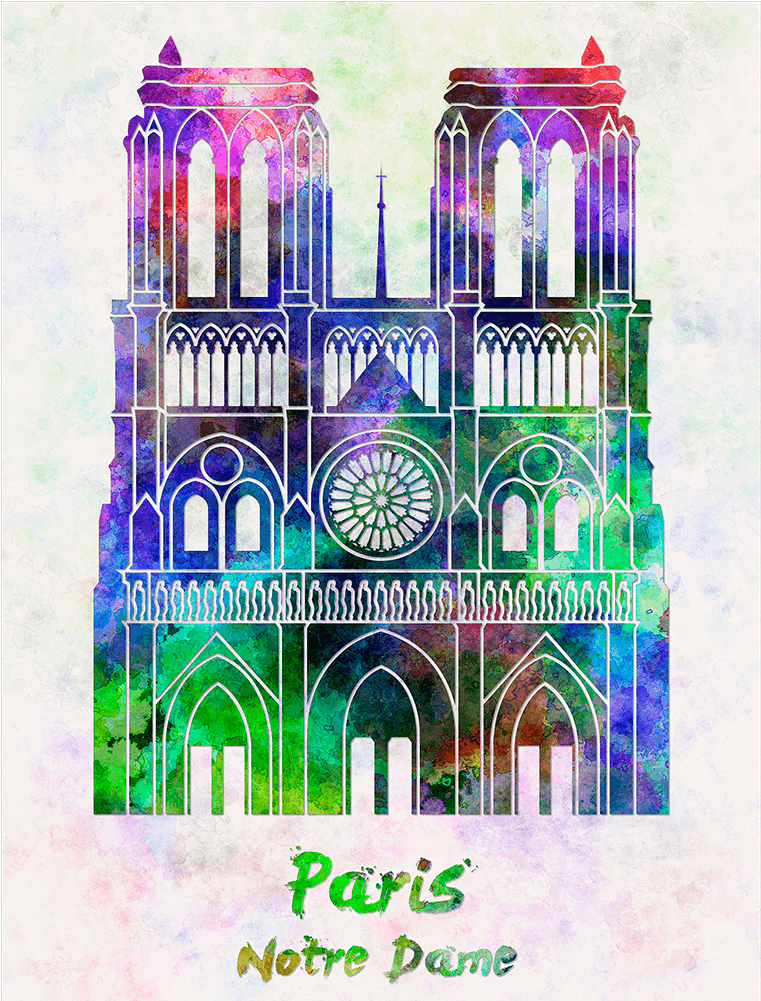 Go To Image - Notre-dame De Paris (1000x1000), Png Download