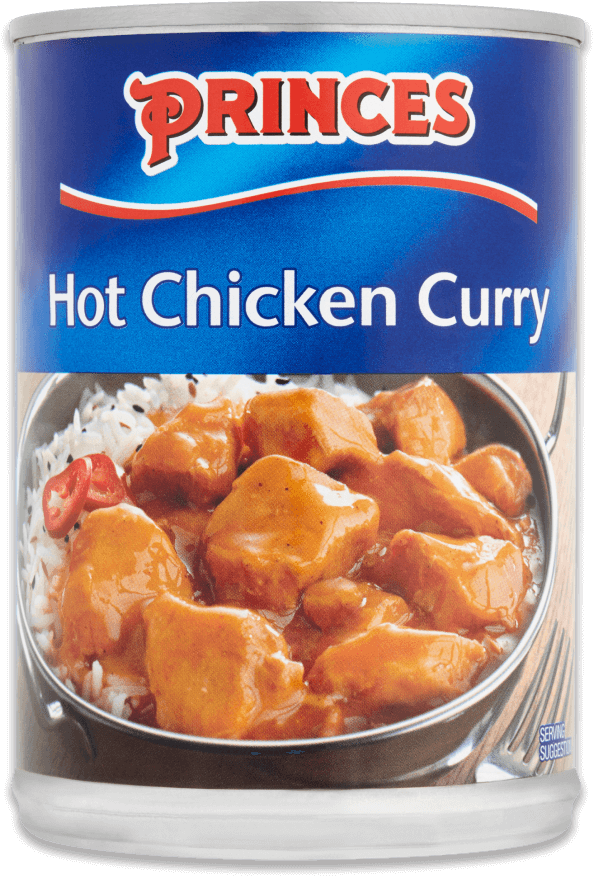 Meat 5000232001603-t1 - Princes Hot Chicken Curry 392g (904x904), Png Download