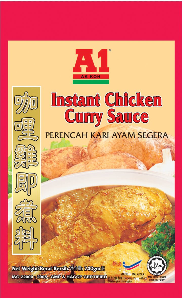 A1 Instant Chicken Curry 240g - A1 Chicken Curry Sauce (1479x1179), Png Download