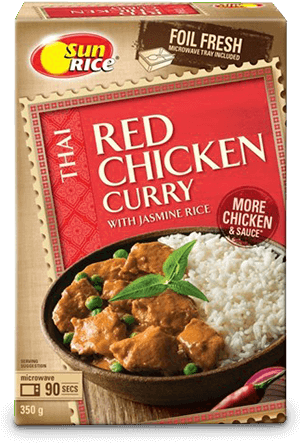 Red Chicken Curry With Jasmine Rice - Sunrice Thai Red Chicken Curry ...