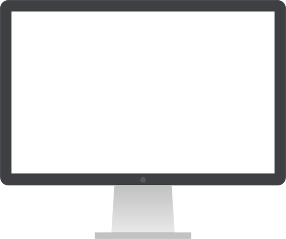 Wht We Do Moniter - Blank Computer Screen Large (558x466), Png Download