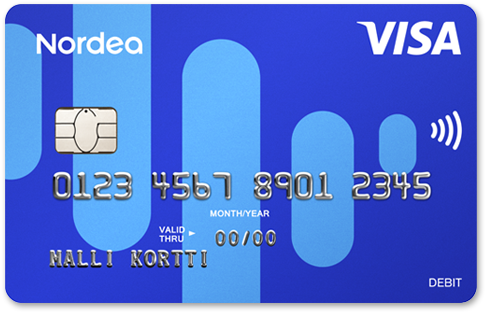 Nordea Debit Kortti - Nordea Visa (640x360), Png Download