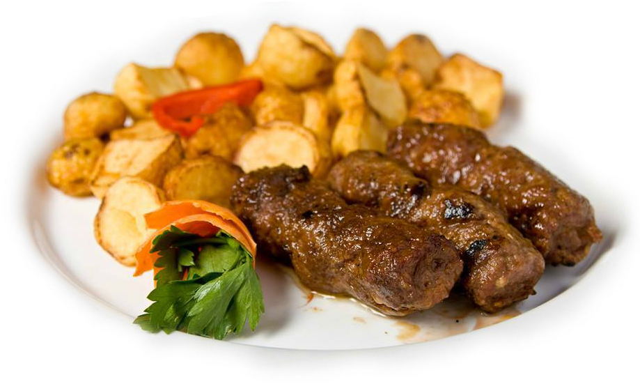 Grilled Minced Meat Rolls By Caru' Cu Bere - Mici Gratar Png (960x640), Png Download