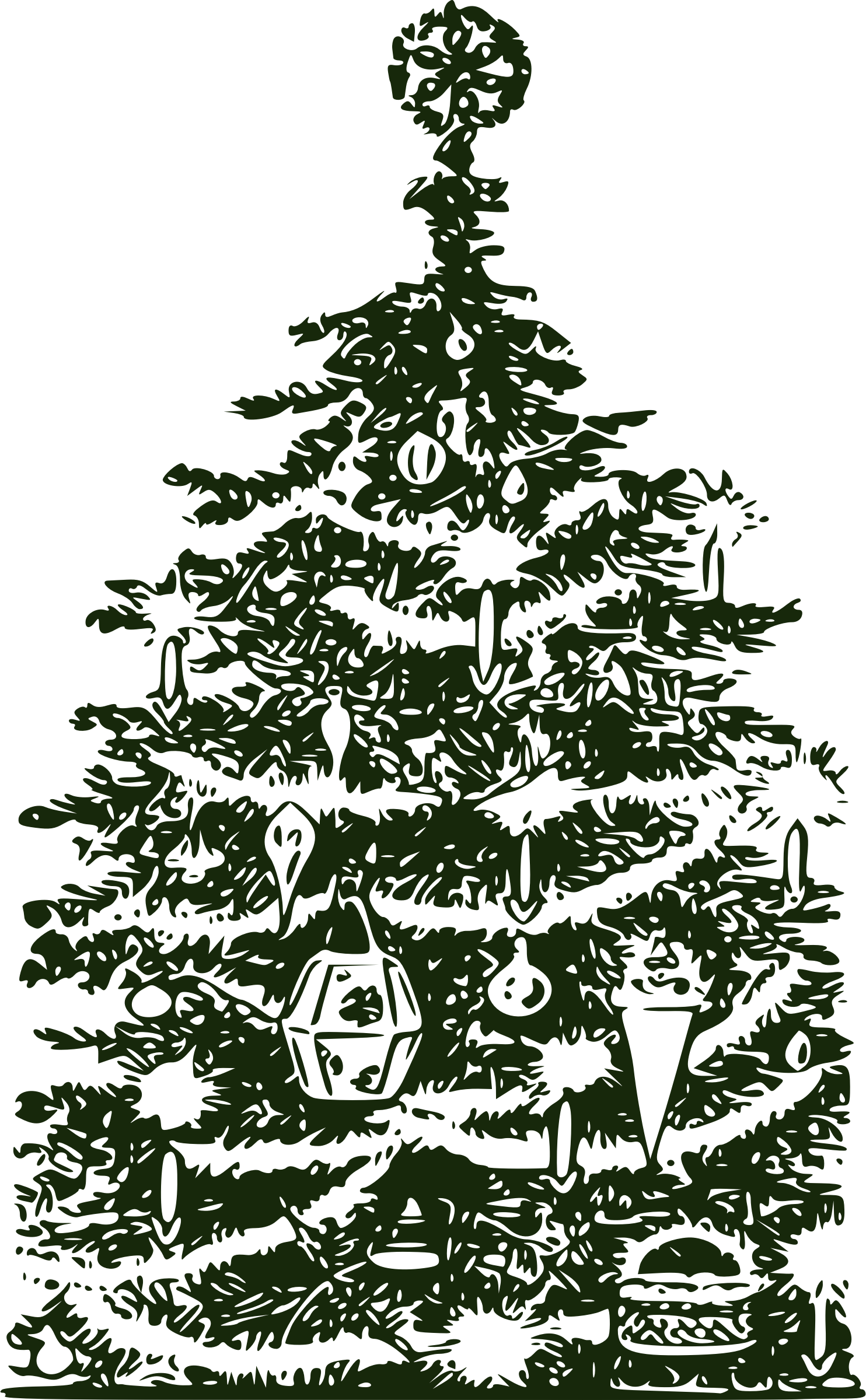 This Free Icons Png Design Of Basic Retro Xmas Tree (1484x2400), Png Download