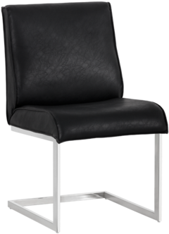 Abrienne Dining Chair Black - Sunpan Irongate Draper Dining Chair - Vintage Black (500x400), Png Download