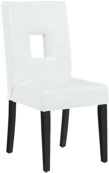 Window White Dining Chair - Chair (648x432), Png Download