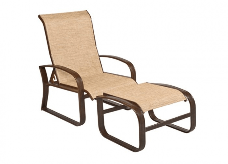 Woodard Cayman Isle Aluminum Sling Adjustable Lounge - Woodard Cayman Isle Sling Adjustable Outdoor Lounge, (900x900), Png Download