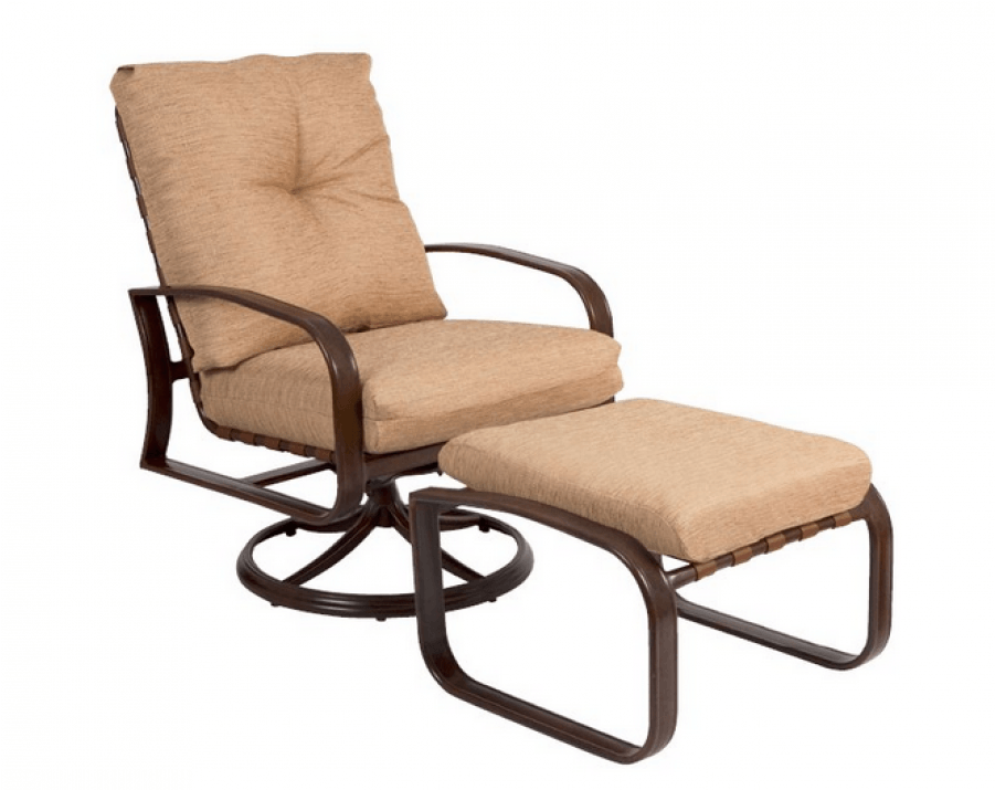 Woodard Cayman Isle Aluminum Swivel Rocking Lounge - Chair (900x900), Png Download