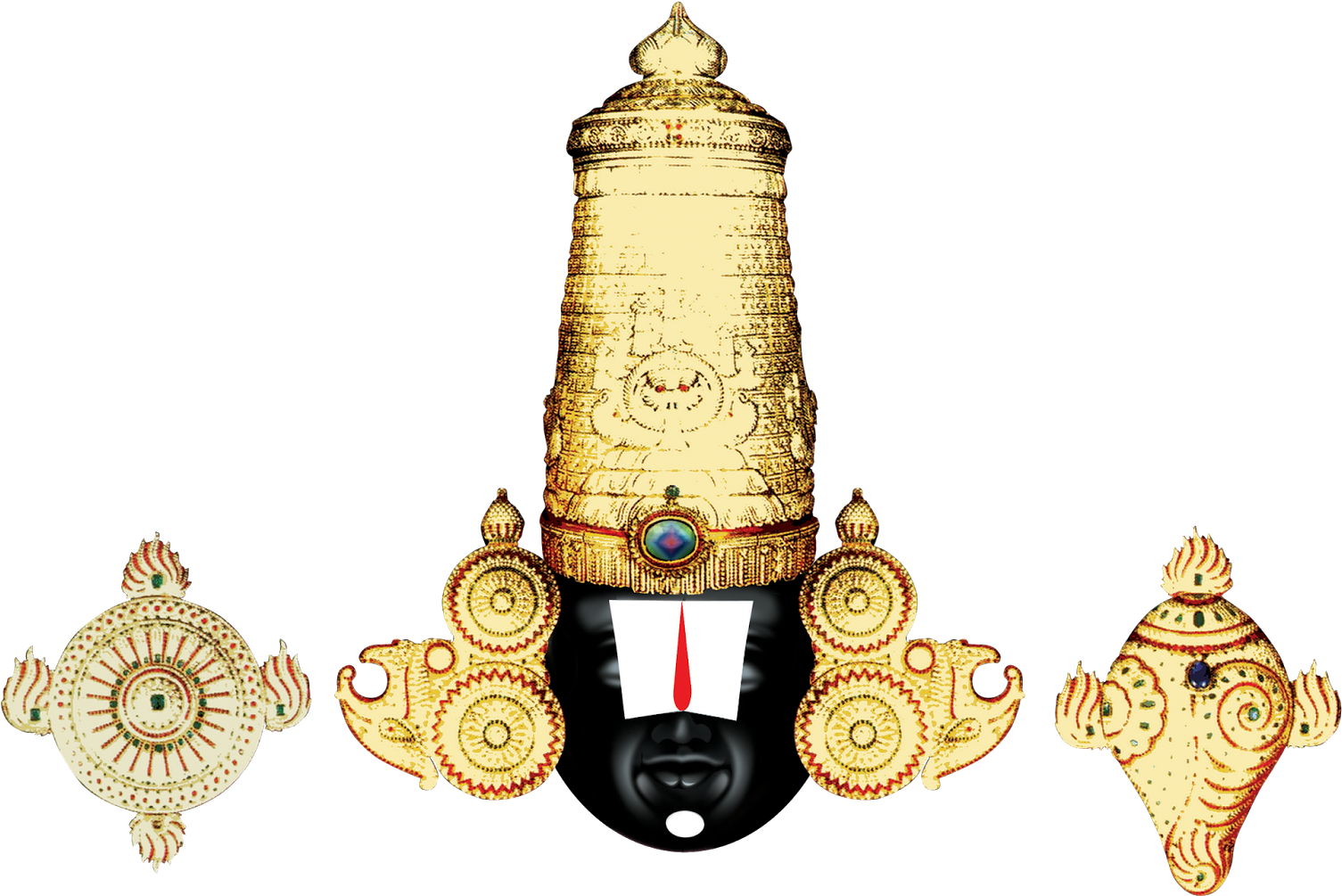 Lord Tirupati Venkateswara And Lord Vishnu Transparent - Lord Balaji (1600x1066), Png Download