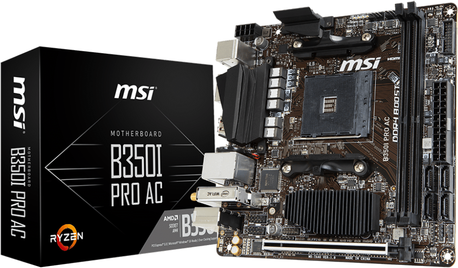 Share - Msi B350i Pro Ac (600x480), Png Download