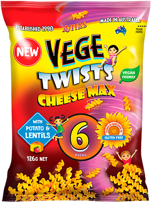 Vegetwists-cheesemax - Vege Chips (318x420), Png Download