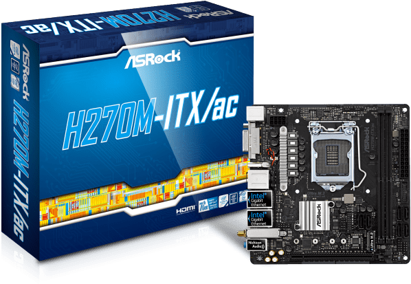 Asrock H270m Itx Ac (600x500), Png Download