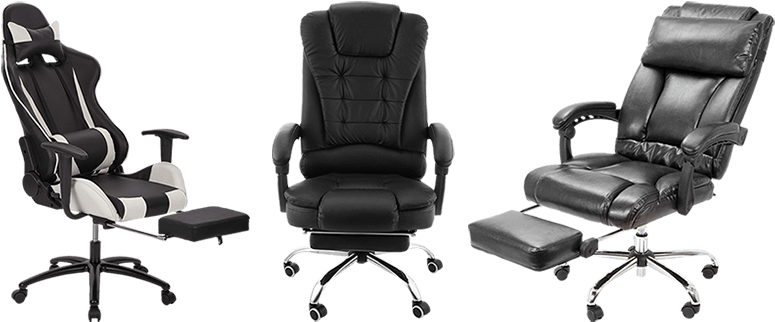 Quadcopter Reviews Best Reclining Office Chairs - Barton High Back Office Chair With Extend Footrest (800x325), Png Download