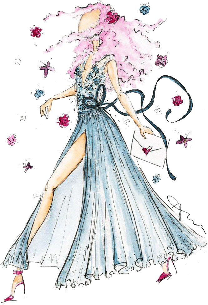 Are You An Enchantress - Fashion Illustration (676x1007), Png Download