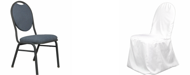 Banquet Chair Covers Are Designed To Fit Most Standard - Round Top Banquet Chair (665x265), Png Download