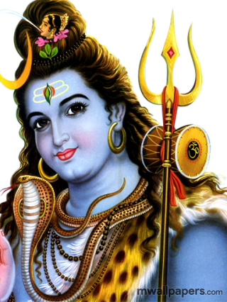 Lord Shiva Hd Images - Glass Painting Of Lord Shiva (320x426), Png Download
