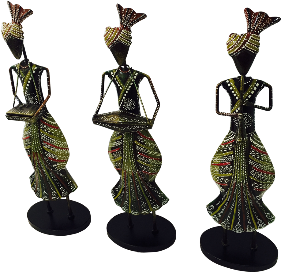 Musician Showpiece For Home Decor Beautify The Corners - Bronze Sculpture (1000x1004), Png Download