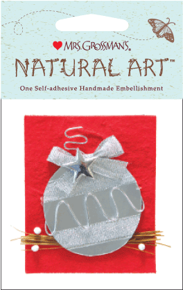 Silver Ornament, Stickers, Mrs - Mrs. Grossman's Natural Art-three White Flowers (288x441), Png Download