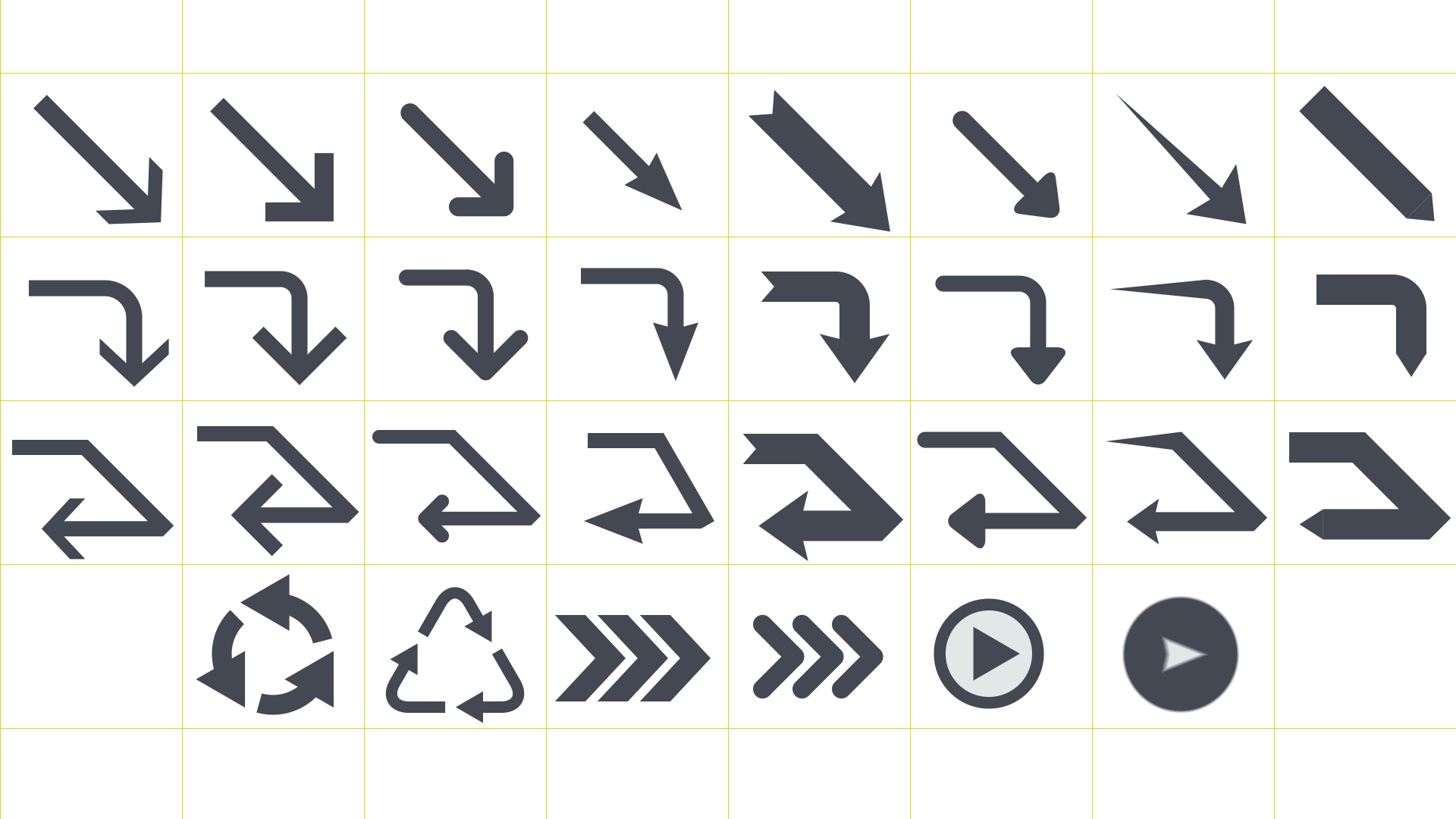 Arrows Pack - Calligraphy (1920x1080), Png Download