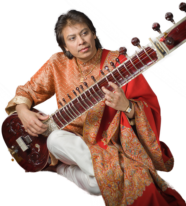 The Most Popular Stringed Instrument Among Hindustani - Indian Musicians Png (630x698), Png Download