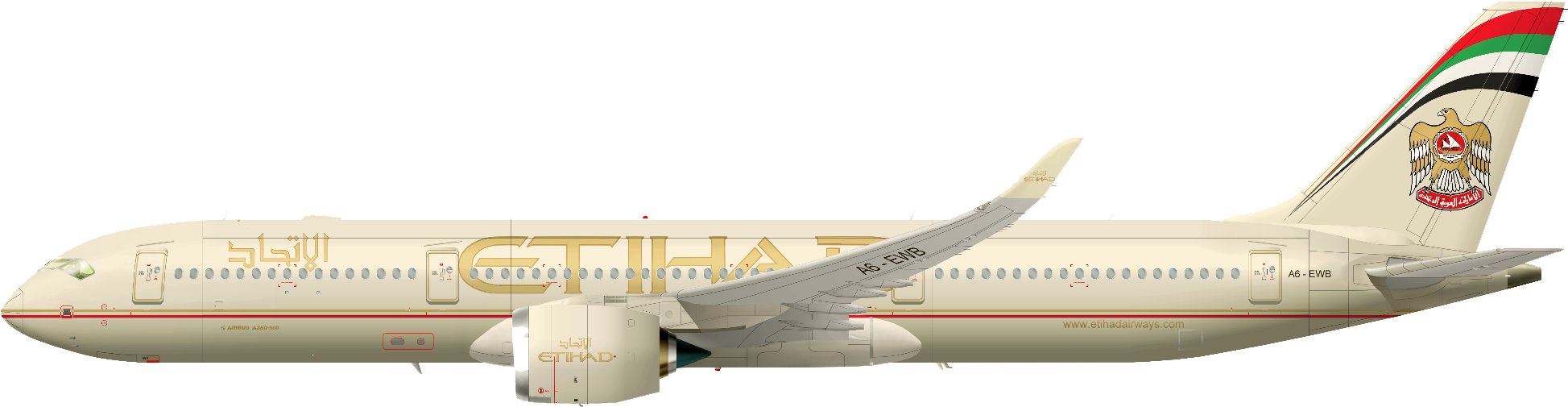 Plane Png Transparent Images Png All - Etihad Airways Png (2000x887), Png Download