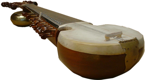 Indian Sarod - Vedic Civilization Musical Instruments (500x265), Png Download