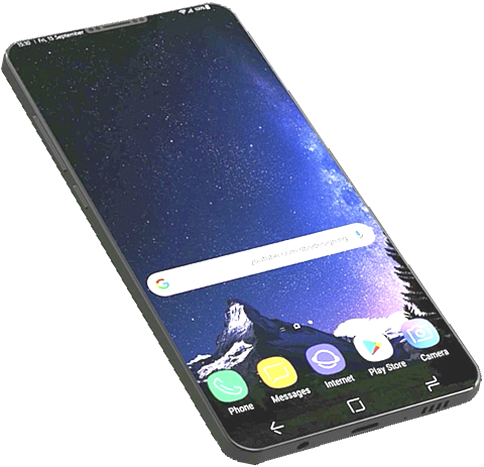Samsung Galaxy S9 Phone - Mobile Phone (500x486), Png Download