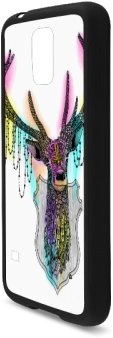 Watercolor Deer Head, Ornate Animal Drawing Rubber - Mobile Phone Case (500x500), Png Download