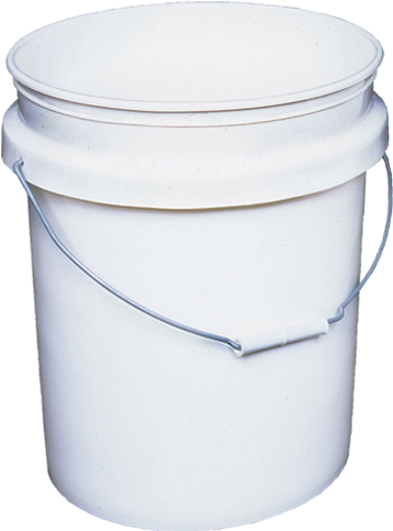 Encore Industries Heavy Duty - 5 Gallon Bucket With Wire Handle (510x507), Png Download